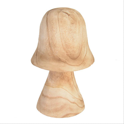 自然色实木蘑菇造型装饰摆件130346X.3